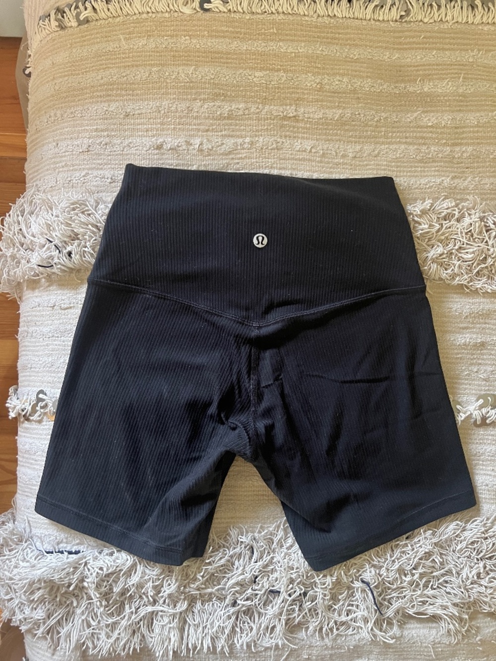 Lululemon Align™ High-Rise Ribbed Short 6" - Black Size 4